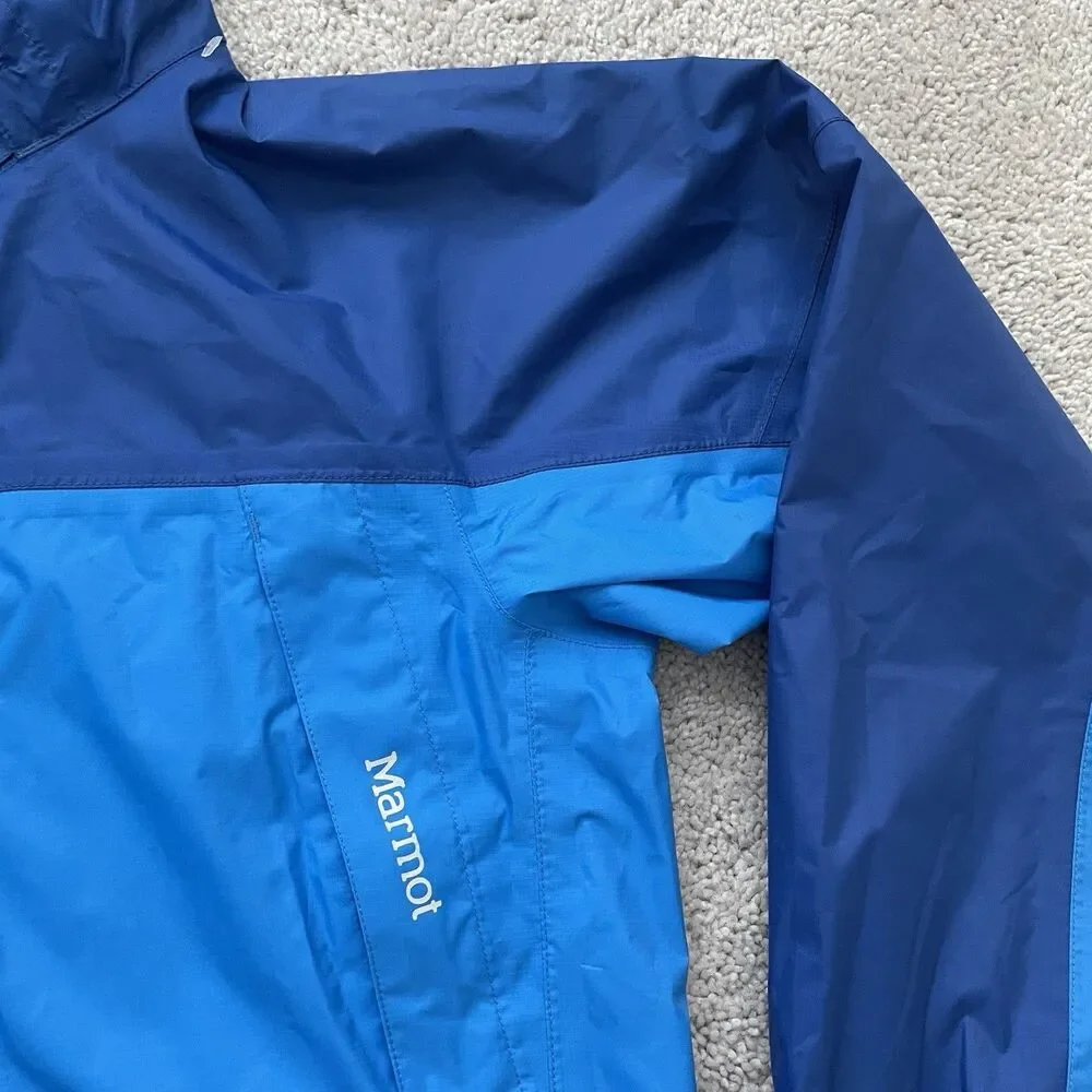 Marmot Rain Jacket Boys Large Blue Waterproof STYLE #A50210